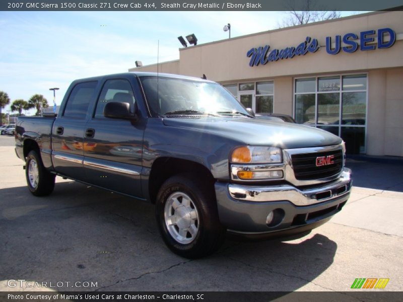 Stealth Gray Metallic / Ebony Black 2007 GMC Sierra 1500 Classic Z71 Crew Cab 4x4