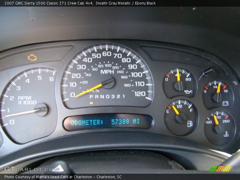 Stealth Gray Metallic / Ebony Black 2007 GMC Sierra 1500 Classic Z71 Crew Cab 4x4