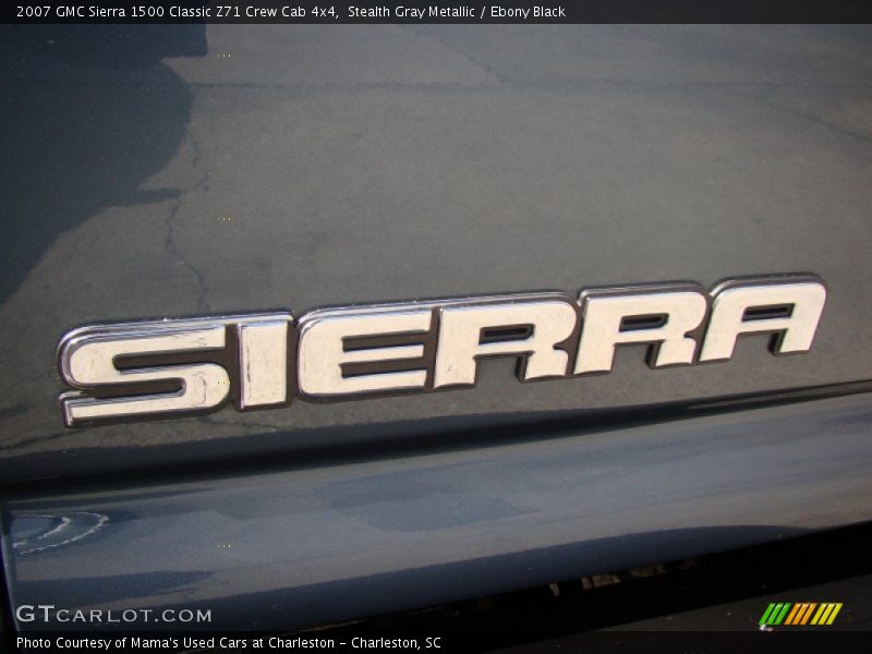 Stealth Gray Metallic / Ebony Black 2007 GMC Sierra 1500 Classic Z71 Crew Cab 4x4