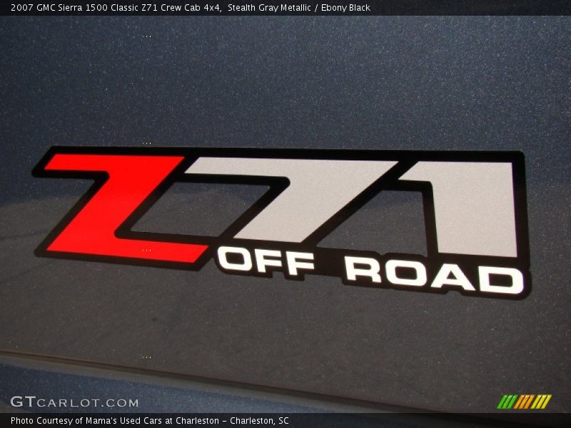 Stealth Gray Metallic / Ebony Black 2007 GMC Sierra 1500 Classic Z71 Crew Cab 4x4