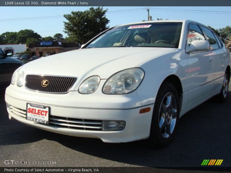 Diamond White Pearl / Ivory 1998 Lexus GS 300