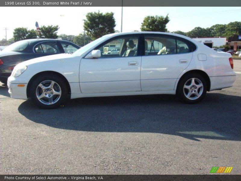 Diamond White Pearl / Ivory 1998 Lexus GS 300