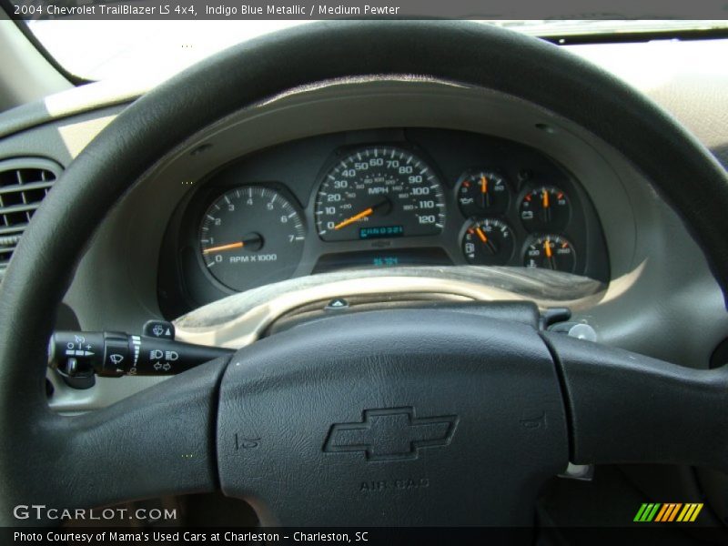 Indigo Blue Metallic / Medium Pewter 2004 Chevrolet TrailBlazer LS 4x4