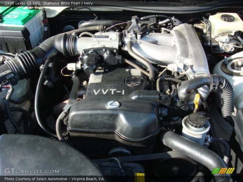 Diamond White Pearl / Ivory 1998 Lexus GS 300