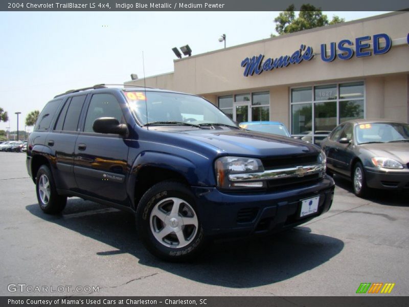 Indigo Blue Metallic / Medium Pewter 2004 Chevrolet TrailBlazer LS 4x4
