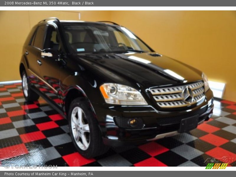 Black / Black 2008 Mercedes-Benz ML 350 4Matic