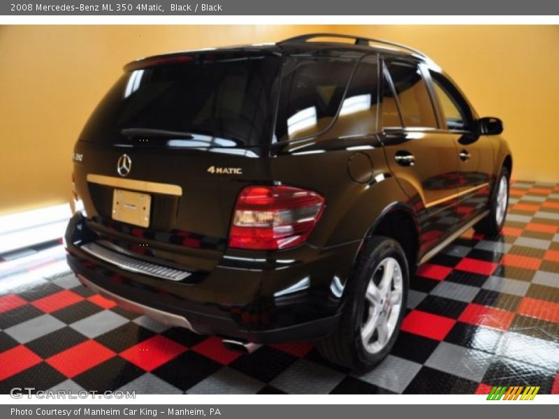 Black / Black 2008 Mercedes-Benz ML 350 4Matic