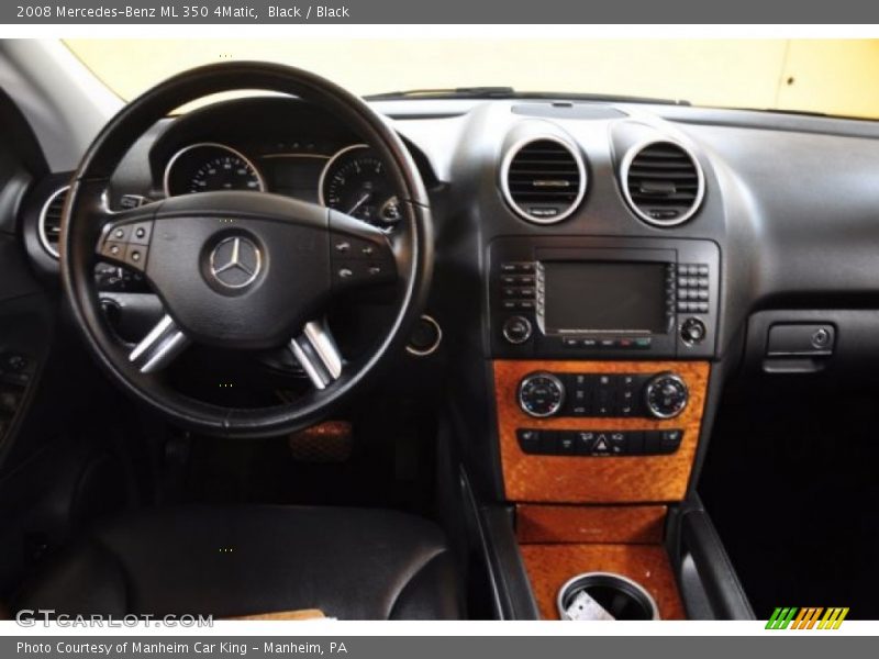 Black / Black 2008 Mercedes-Benz ML 350 4Matic