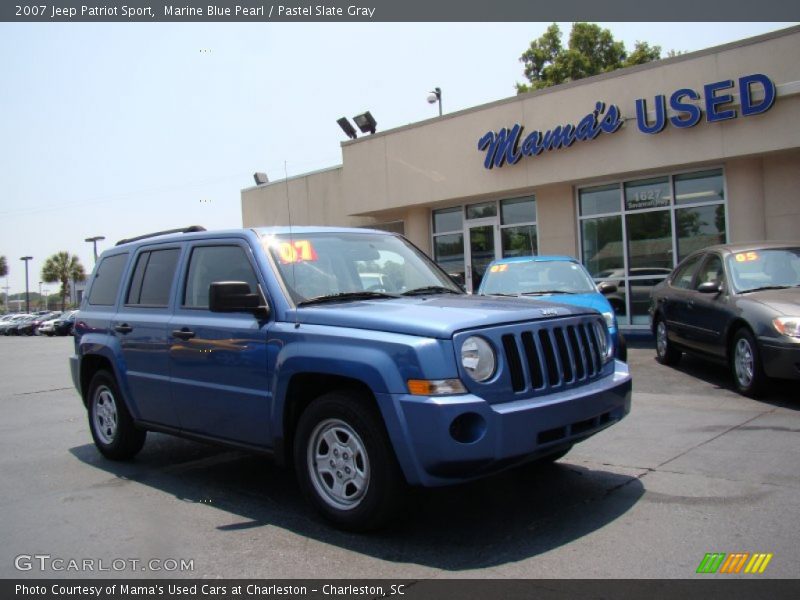 Marine Blue Pearl / Pastel Slate Gray 2007 Jeep Patriot Sport