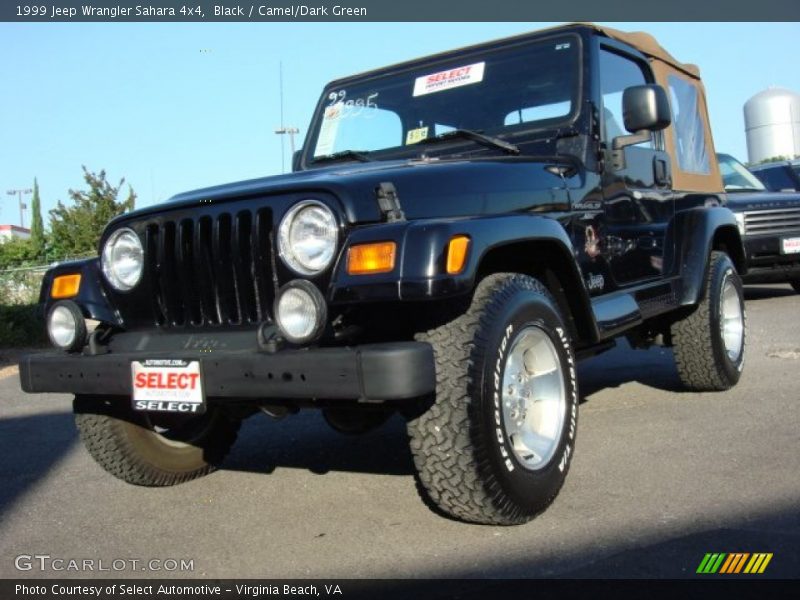 Black / Camel/Dark Green 1999 Jeep Wrangler Sahara 4x4
