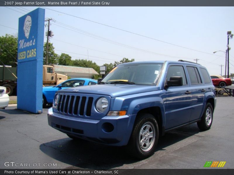 Marine Blue Pearl / Pastel Slate Gray 2007 Jeep Patriot Sport