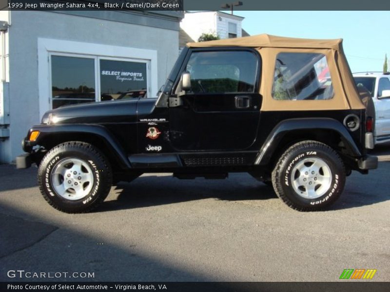Black / Camel/Dark Green 1999 Jeep Wrangler Sahara 4x4