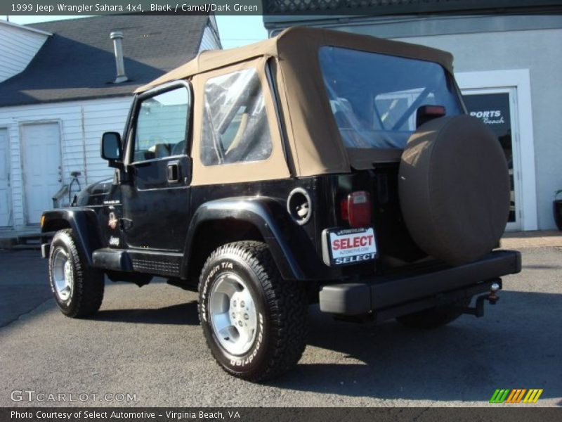 Black / Camel/Dark Green 1999 Jeep Wrangler Sahara 4x4