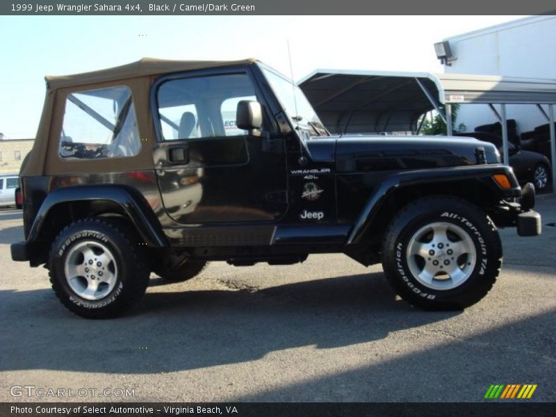 Black / Camel/Dark Green 1999 Jeep Wrangler Sahara 4x4