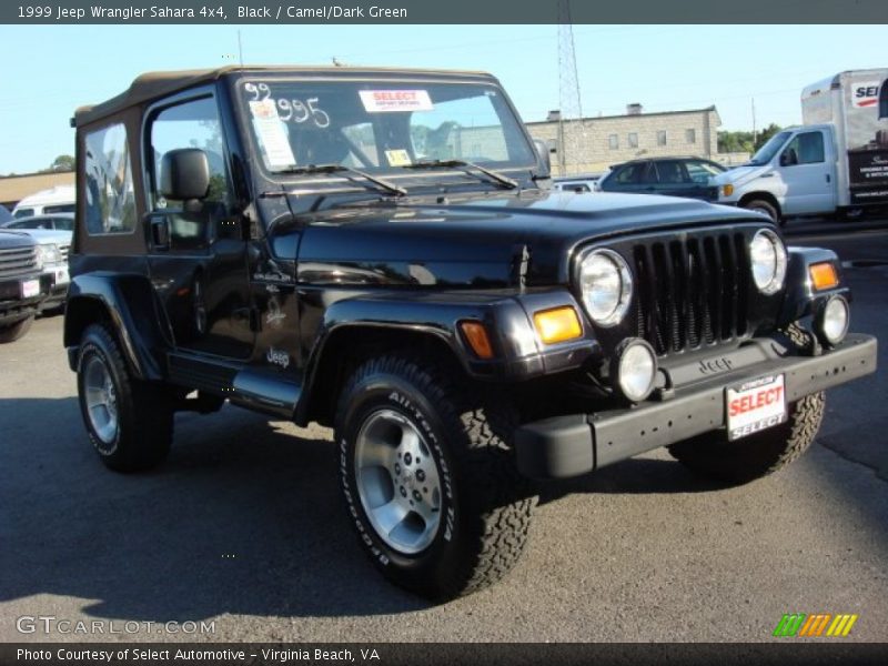 Black / Camel/Dark Green 1999 Jeep Wrangler Sahara 4x4