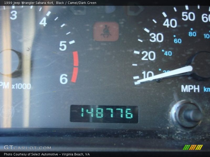 Black / Camel/Dark Green 1999 Jeep Wrangler Sahara 4x4
