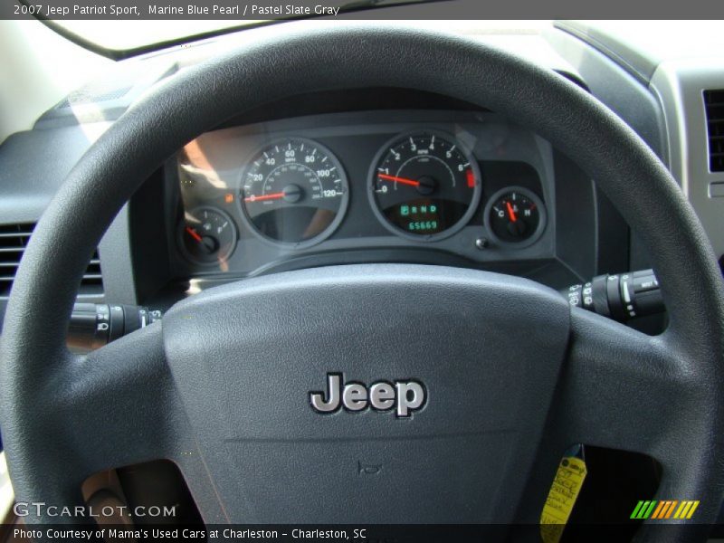 Marine Blue Pearl / Pastel Slate Gray 2007 Jeep Patriot Sport