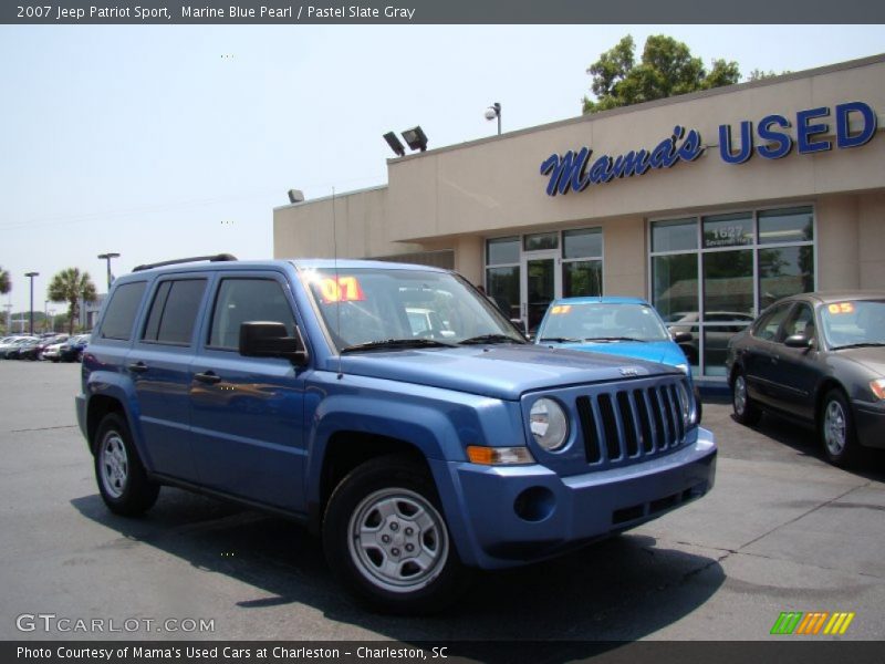 Marine Blue Pearl / Pastel Slate Gray 2007 Jeep Patriot Sport