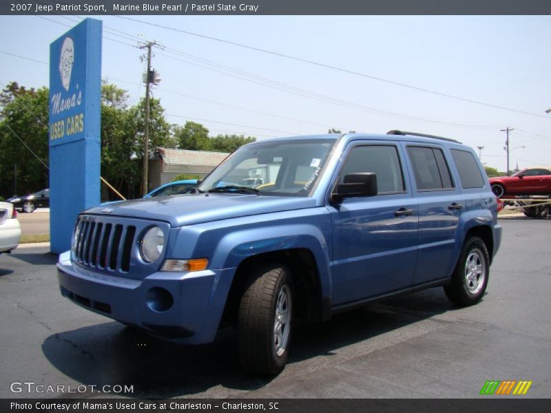 Marine Blue Pearl / Pastel Slate Gray 2007 Jeep Patriot Sport