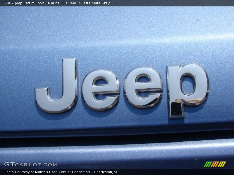 Marine Blue Pearl / Pastel Slate Gray 2007 Jeep Patriot Sport