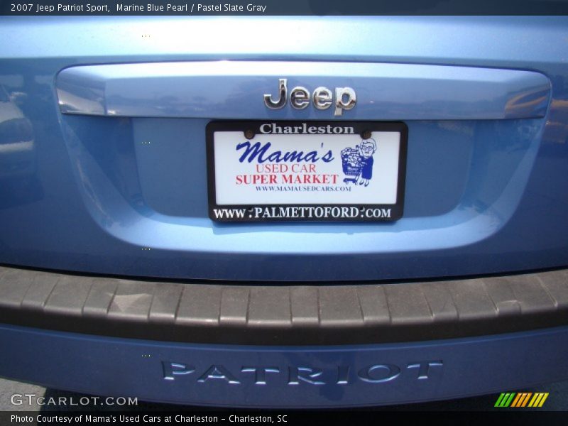 Marine Blue Pearl / Pastel Slate Gray 2007 Jeep Patriot Sport