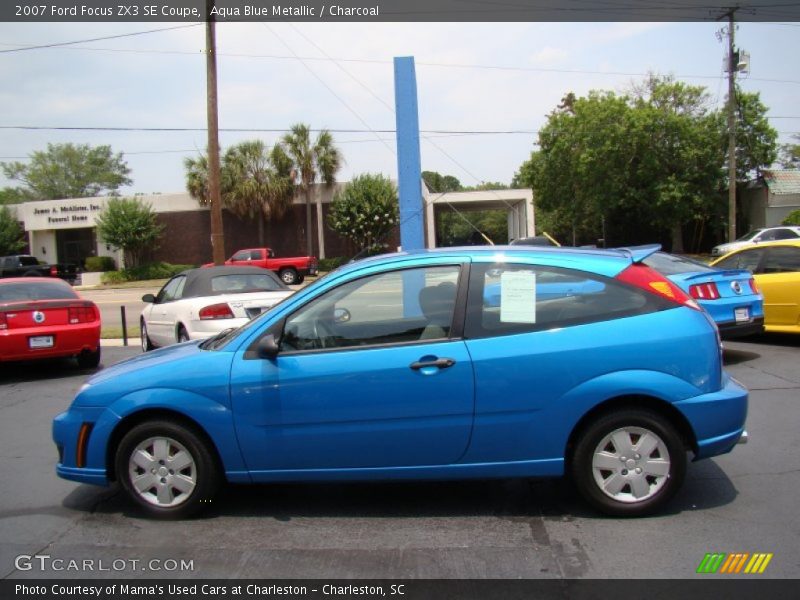 Aqua Blue Metallic / Charcoal 2007 Ford Focus ZX3 SE Coupe