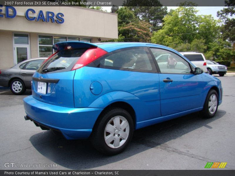 Aqua Blue Metallic / Charcoal 2007 Ford Focus ZX3 SE Coupe