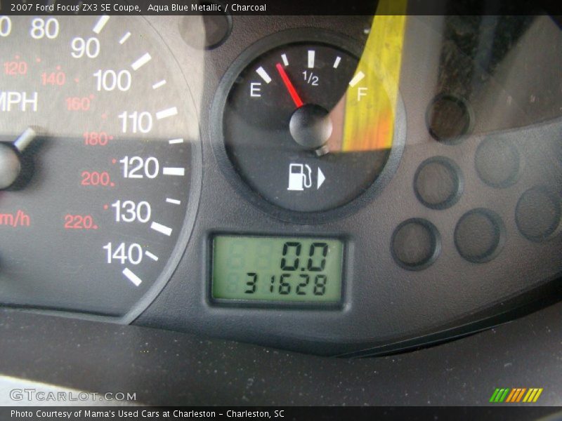 Aqua Blue Metallic / Charcoal 2007 Ford Focus ZX3 SE Coupe