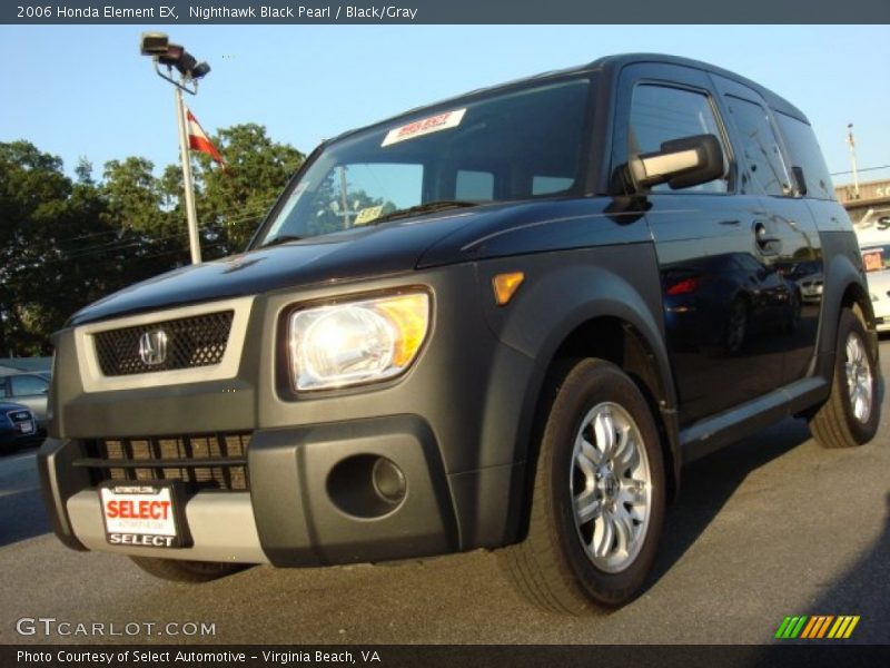 Nighthawk Black Pearl / Black/Gray 2006 Honda Element EX