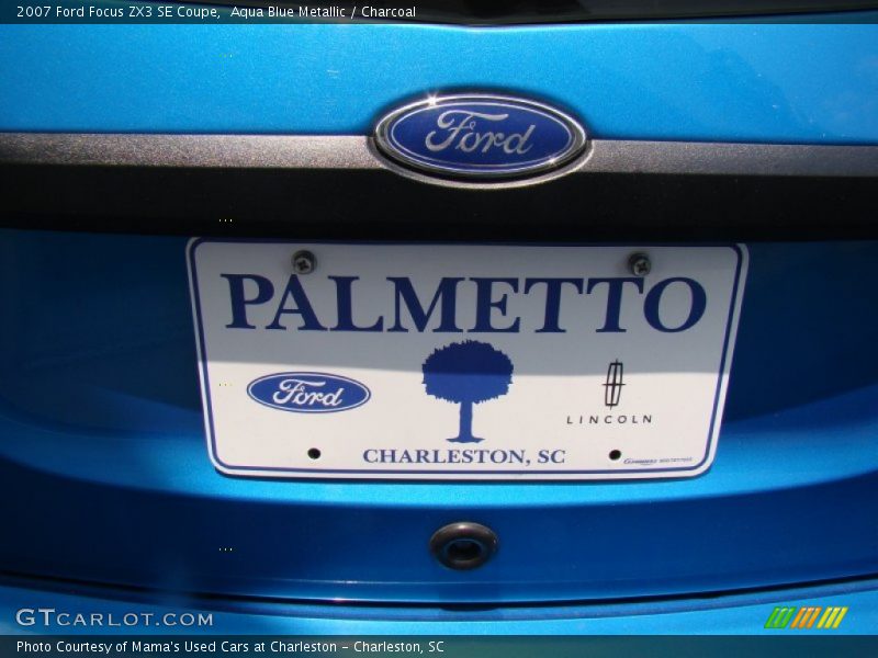 Aqua Blue Metallic / Charcoal 2007 Ford Focus ZX3 SE Coupe
