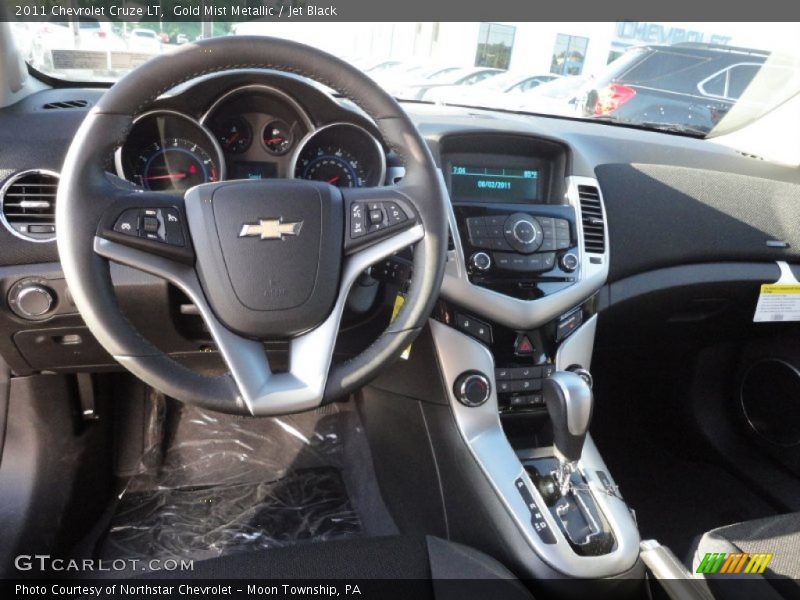 Gold Mist Metallic / Jet Black 2011 Chevrolet Cruze LT