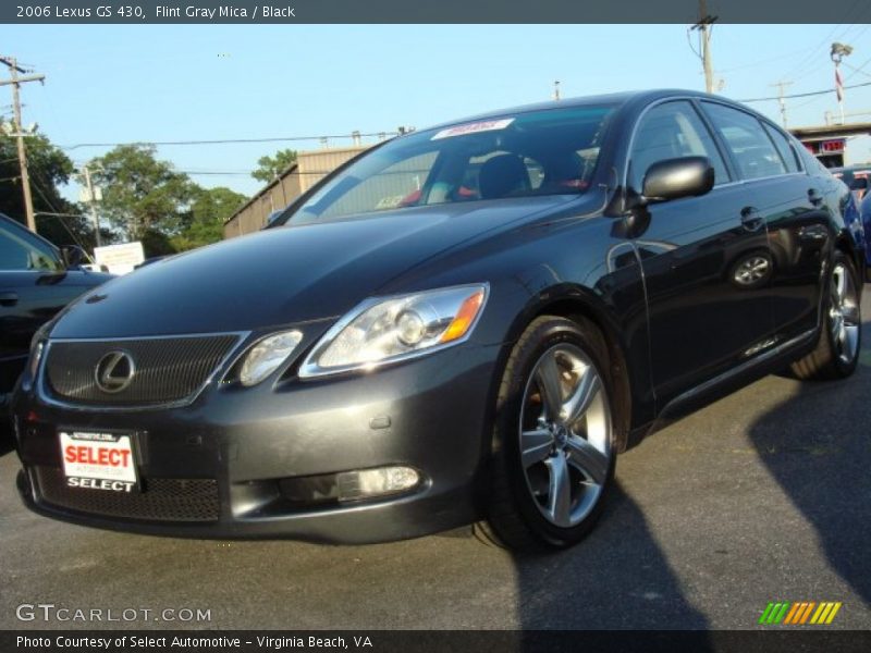 Flint Gray Mica / Black 2006 Lexus GS 430