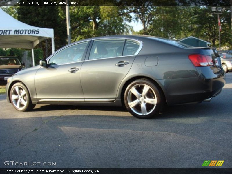 Flint Gray Mica / Black 2006 Lexus GS 430