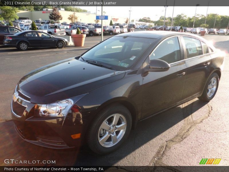 Black Granite Metallic / Jet Black Leather 2011 Chevrolet Cruze LT