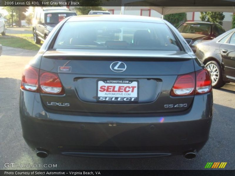 Flint Gray Mica / Black 2006 Lexus GS 430