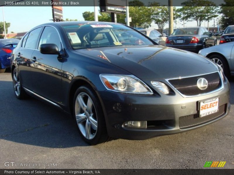 Flint Gray Mica / Black 2006 Lexus GS 430