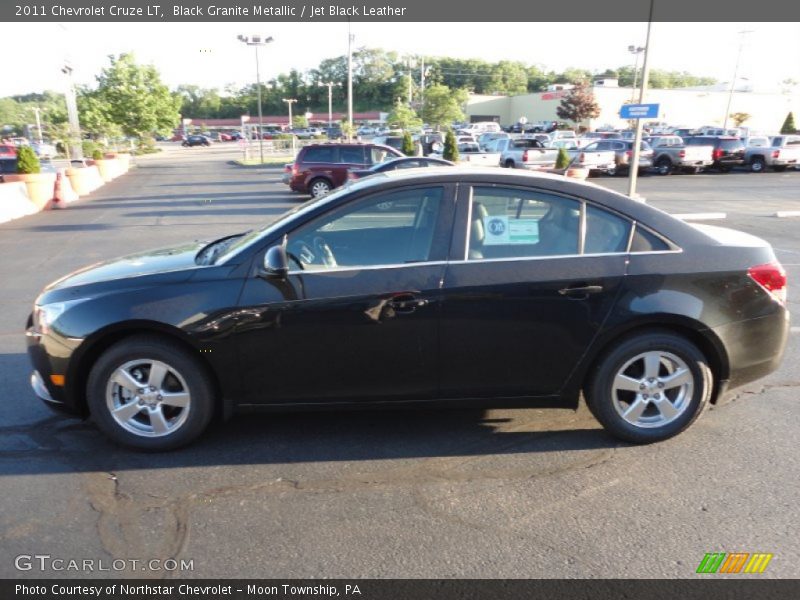 Black Granite Metallic / Jet Black Leather 2011 Chevrolet Cruze LT