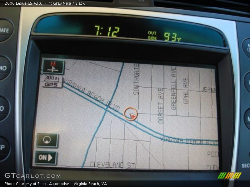 Flint Gray Mica / Black 2006 Lexus GS 430