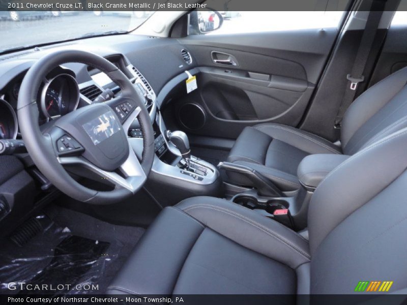 Black Granite Metallic / Jet Black Leather 2011 Chevrolet Cruze LT