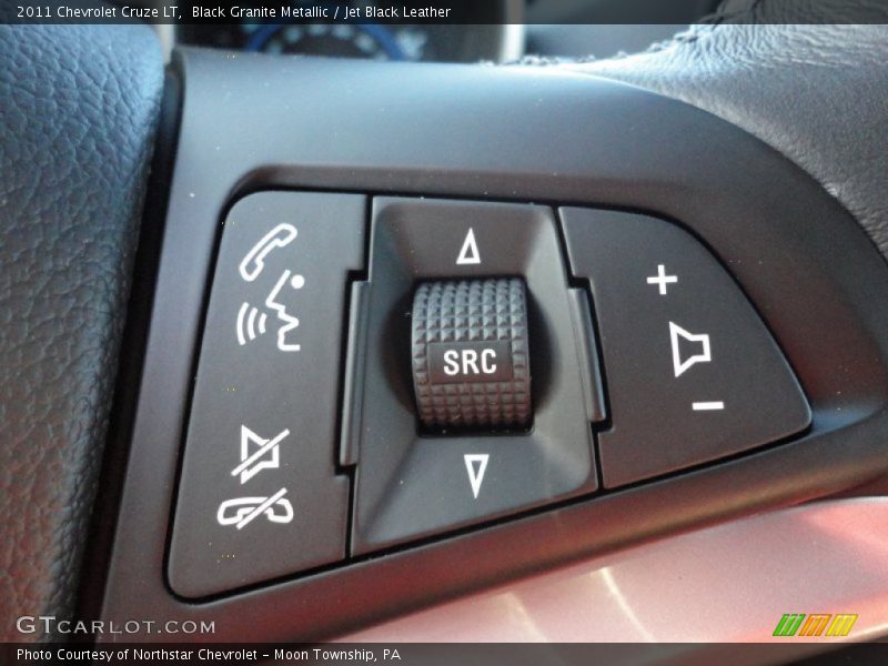 Black Granite Metallic / Jet Black Leather 2011 Chevrolet Cruze LT