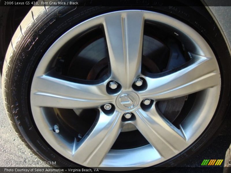 Flint Gray Mica / Black 2006 Lexus GS 430