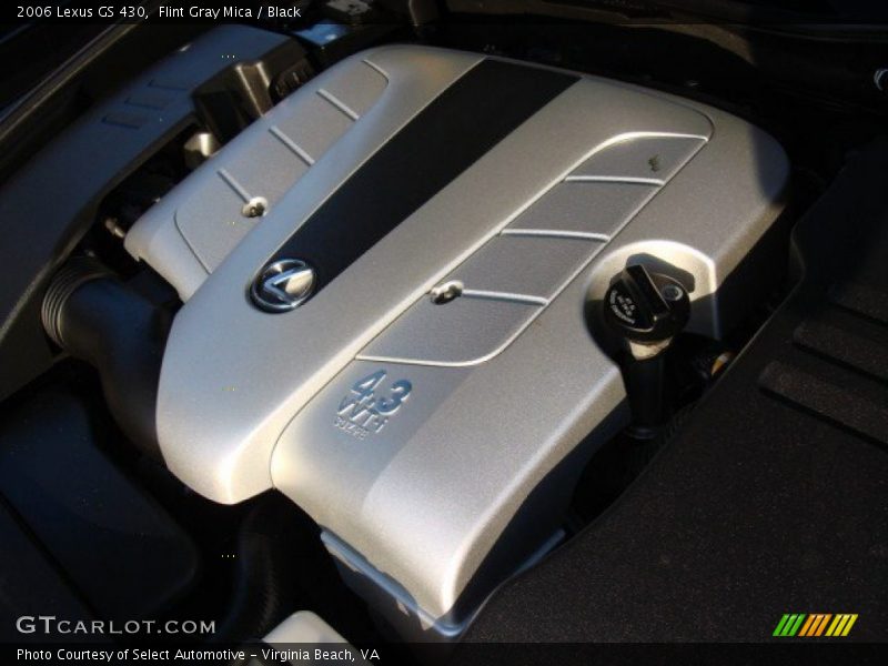 Flint Gray Mica / Black 2006 Lexus GS 430