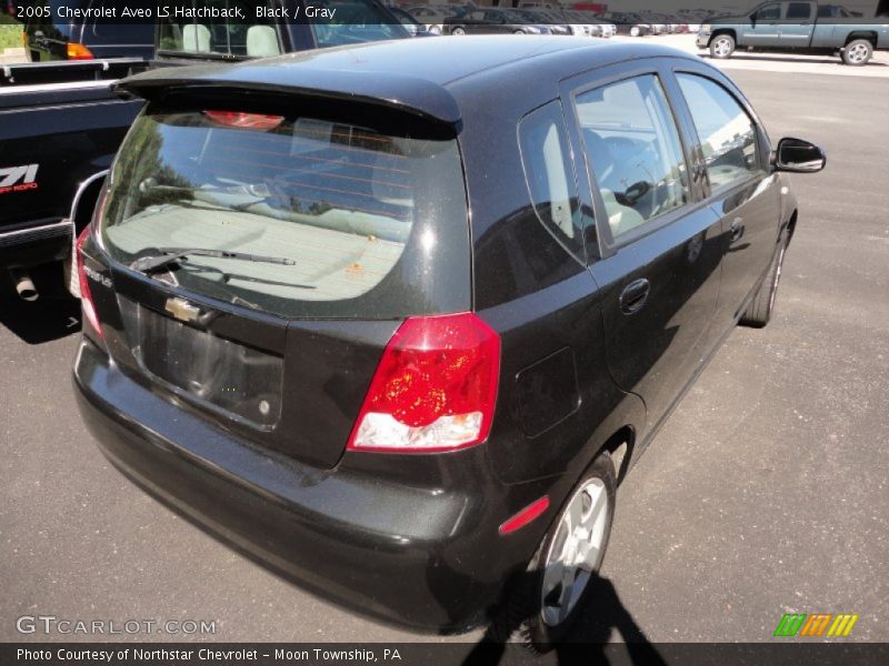 Black / Gray 2005 Chevrolet Aveo LS Hatchback