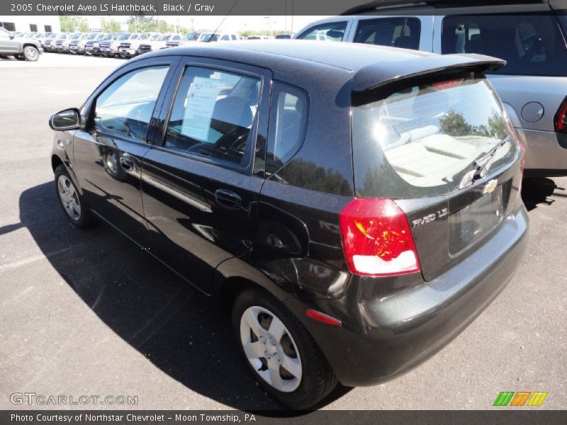 Black / Gray 2005 Chevrolet Aveo LS Hatchback