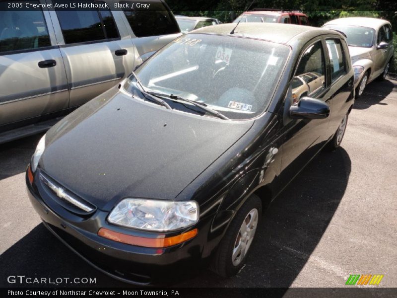 Black / Gray 2005 Chevrolet Aveo LS Hatchback