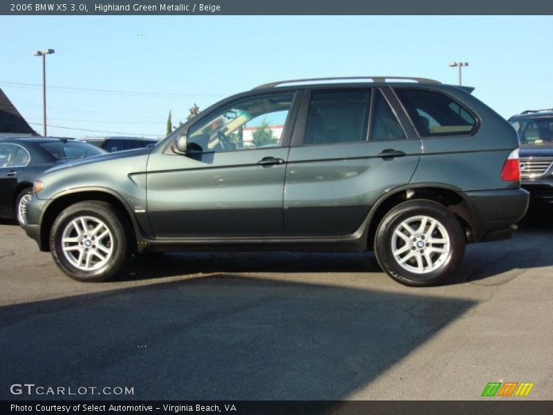 Highland Green Metallic / Beige 2006 BMW X5 3.0i