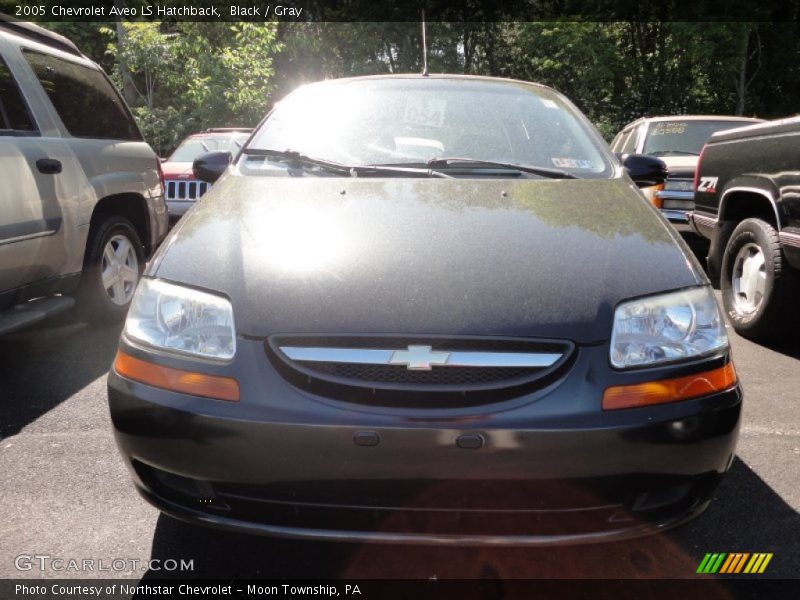 Black / Gray 2005 Chevrolet Aveo LS Hatchback