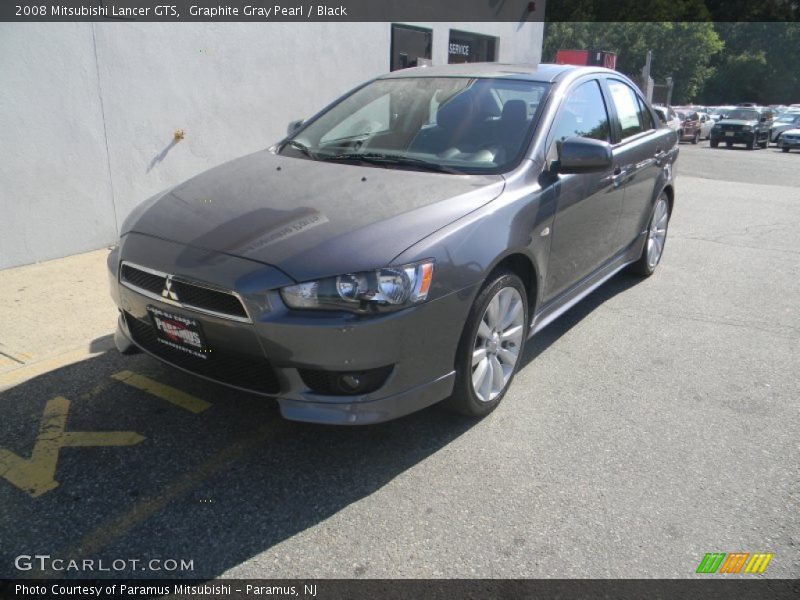 Graphite Gray Pearl / Black 2008 Mitsubishi Lancer GTS