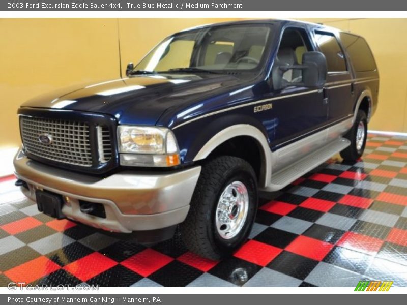 True Blue Metallic / Medium Parchment 2003 Ford Excursion Eddie Bauer 4x4