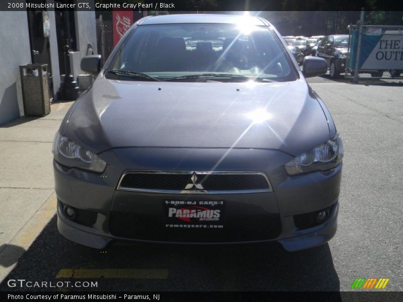 Graphite Gray Pearl / Black 2008 Mitsubishi Lancer GTS